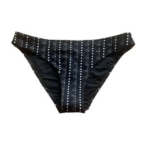 Cupshe Black & White Tribal Print Bikini Bottom – Size M NWT